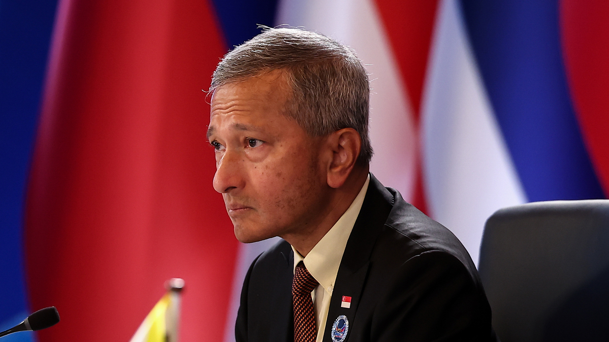 Singapore Foreign Minister Vivian Balakrishnan attends the Association of Southeast Asian Nations (ASEAN) Foreign Ministers' Meeting on May 7, 2026, in Cebu, Philippines. The ASEAN Summit comes as Southeast Asian leaders confront an energy and supply crisis triggered by the U.S.-Israel war with Iran, with regional discussions expected to focus on fuel security, food prices, and broader economic fallout across the region. (Eloisa Lopez/Pool/Getty Images/TNS)
