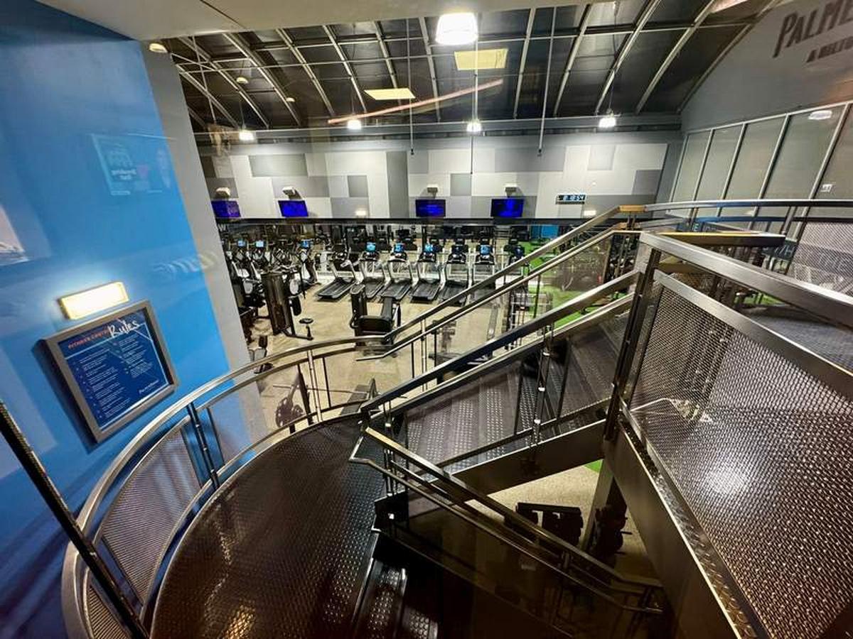  The fitness center at the Palmer House  Hilton -we were blown away by how much equipment it had; such a well-designed, impressive gym. Photo credit: Emily Molina 