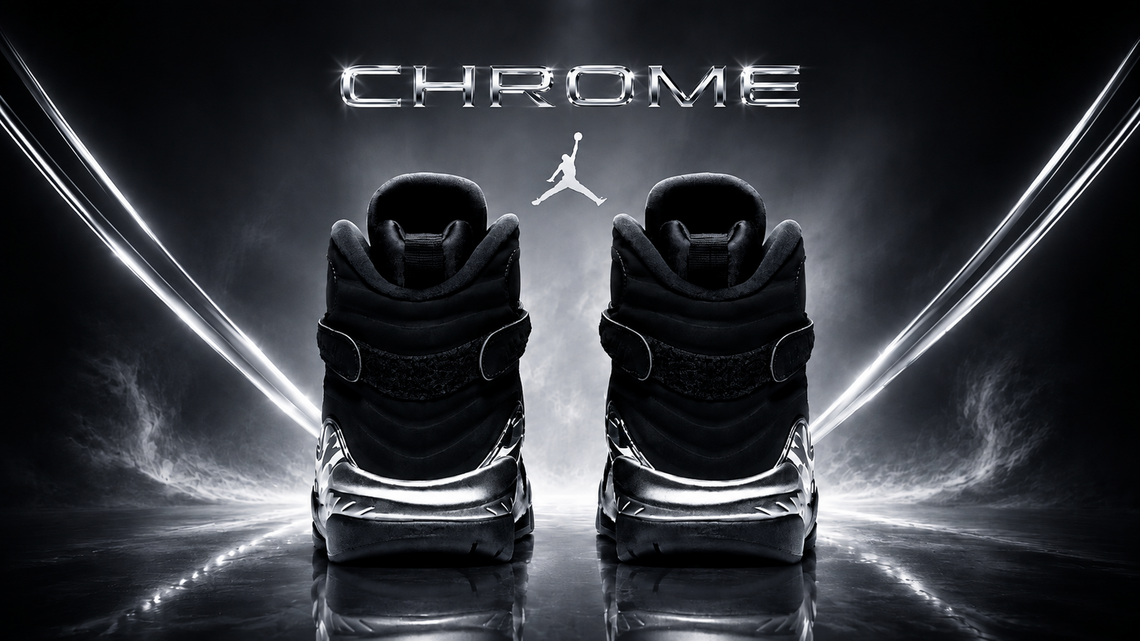Air Jordan 8 ‘Chrome': Where to Buy the Blacked-Out Classic on Release Day 