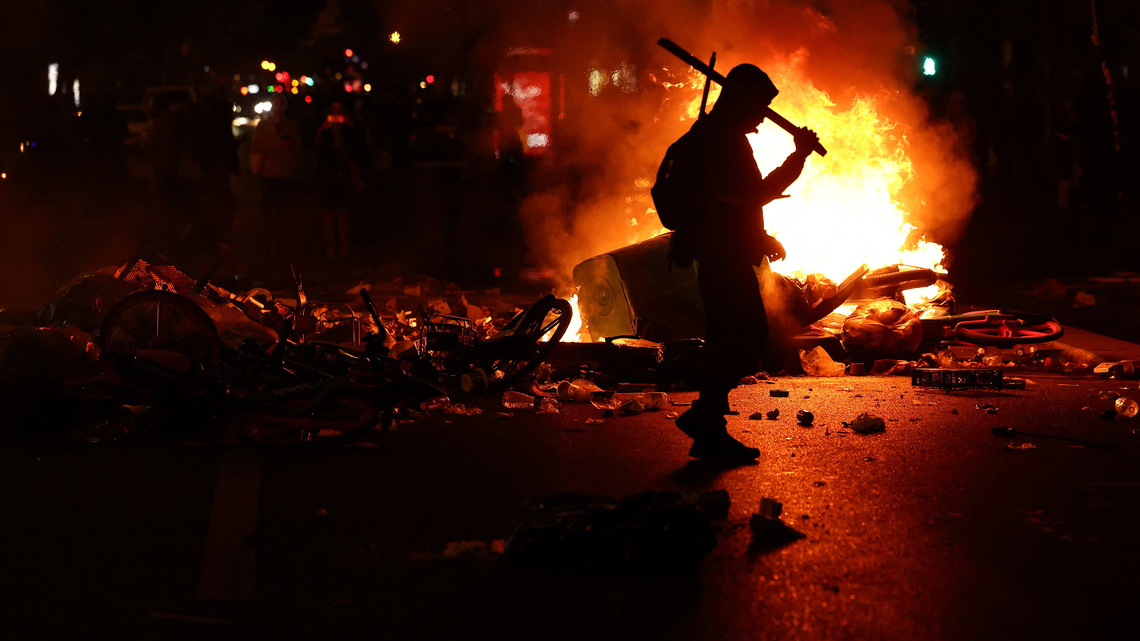 Macron condemns "shocking" scenes of violence across France 