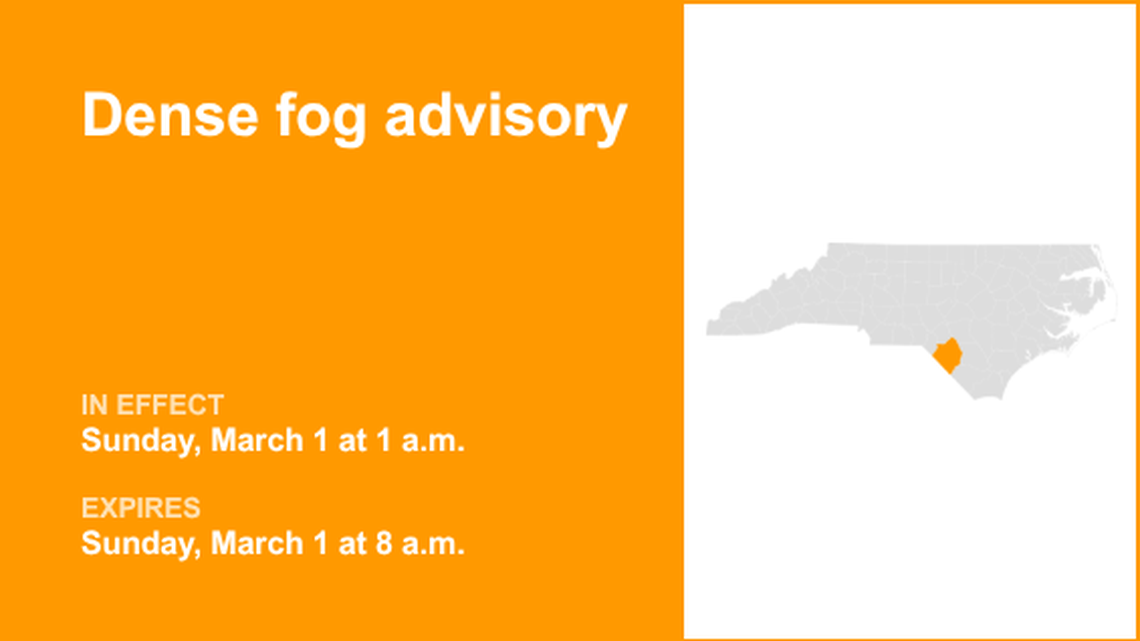 UPDATE: Dense fog advisory for Coastal Brunswick until Thursday midday 