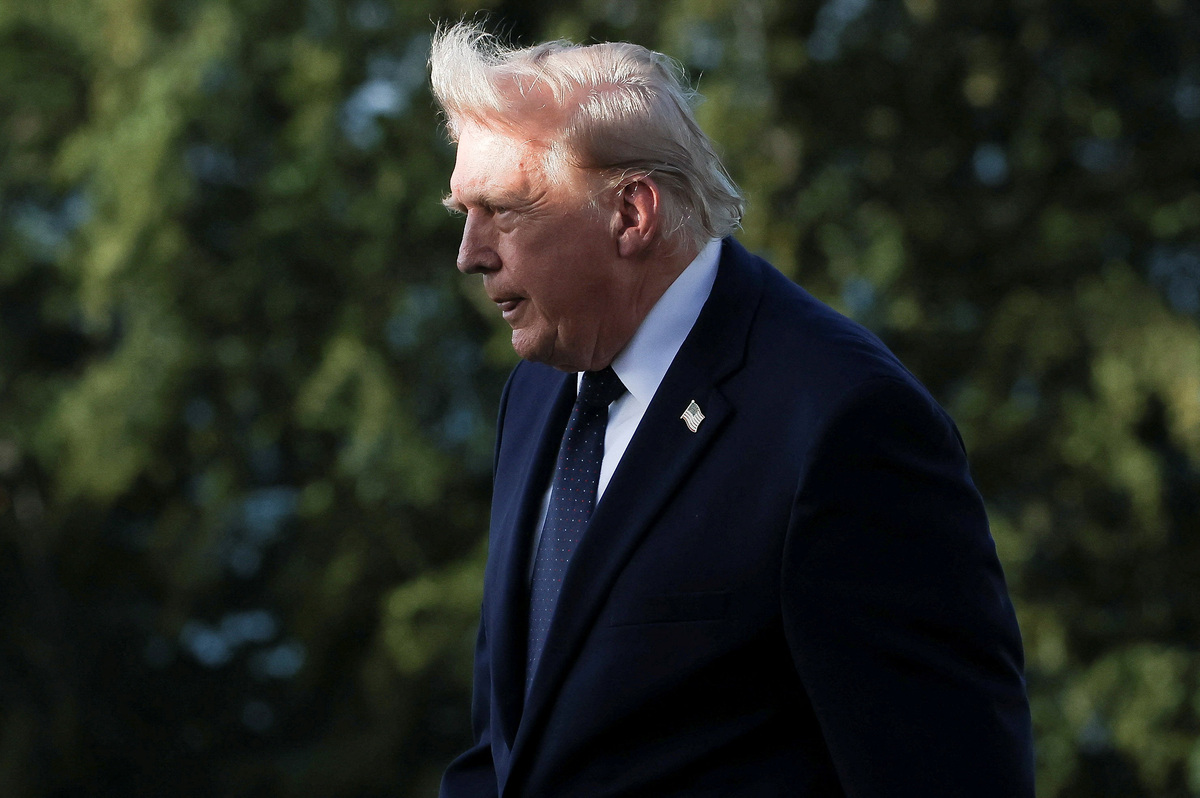 U.S. President Donald Trump walks during the G7 summit in Evian-les-Bains, France, June 15, 2026. REUTERS/Christian Hartmann