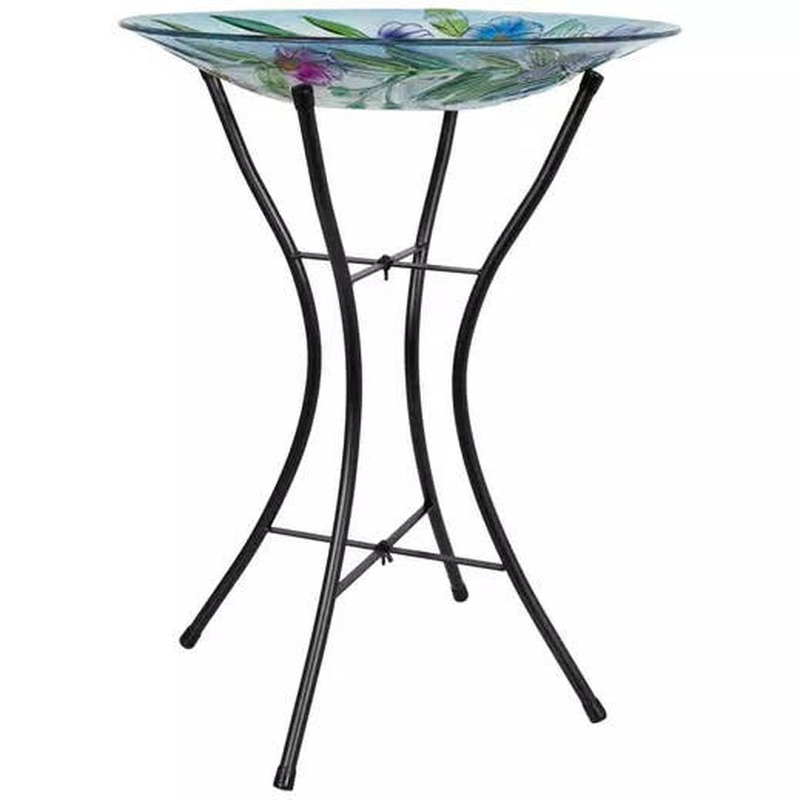  Glass Flowers & Bees Bird Bath at Hobby Lobby.