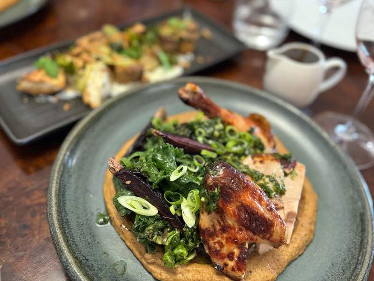  The decadent roasted chicken dish at Penobscot. Photo credit: Kathryn Anderson 
