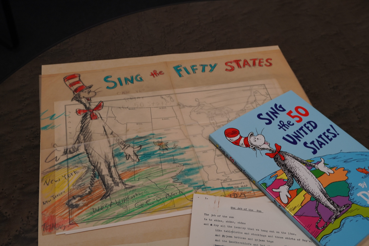 Geisel left behind a completed manuscript for a book to help children remember the names of the 50 states.