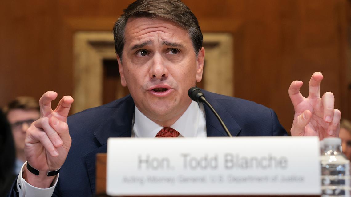 Blanche faces questions over DOJ ‘anti-weaponization' fund 