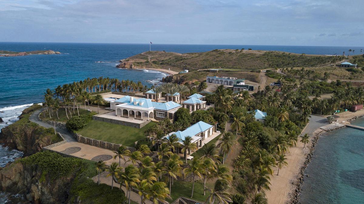 Jeffrey Epstein's former home on the island of Little St. James in the U.S. Virgin Islands. (Emily Michot/Miami Herald/TNS)