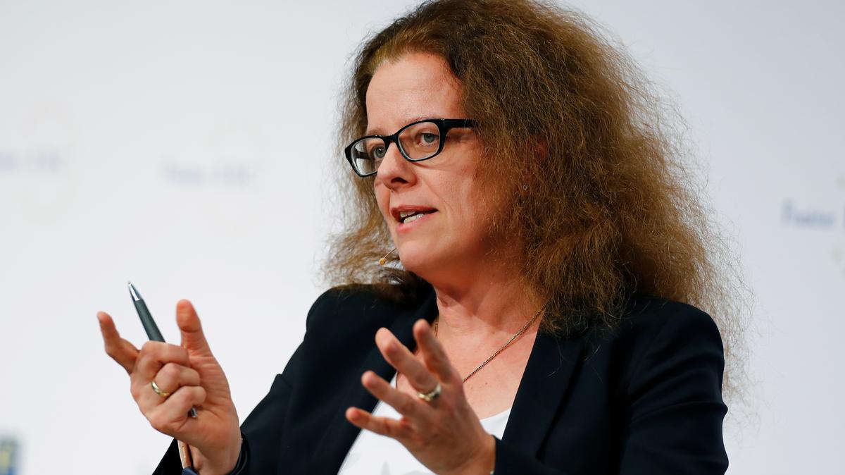 FILE PHOTO: Isabel Schnabel attends the 29th Frankfurt European Banking Congress (EBC) at the Old Opera house in Frankfurt, Germany November 22, 2019. REUTERS/Ralph Orlowski/File Photo