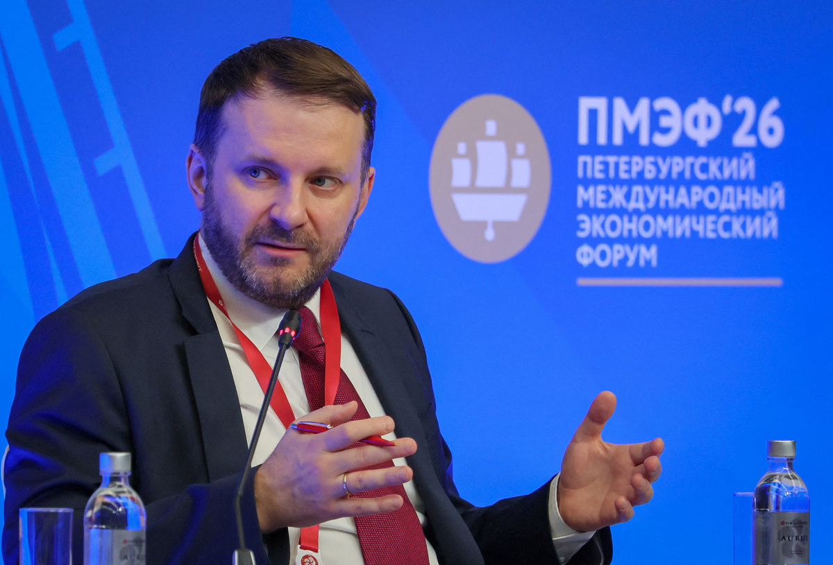 Deputy Chief of Staff of the Russian Presidential Executive Office Maxim Oreshkin attends the St. Petersburg International Economic Forum (SPIEF) in Saint Petersburg, Russia June 4, 2026. REUTERS/Anastasia Barashkova