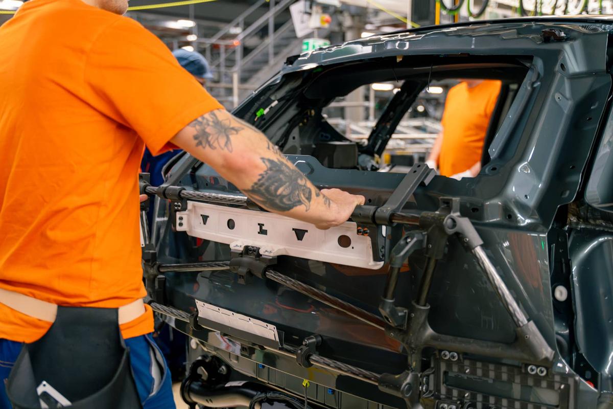  Volvo EX60 Production in Sweden Volvo