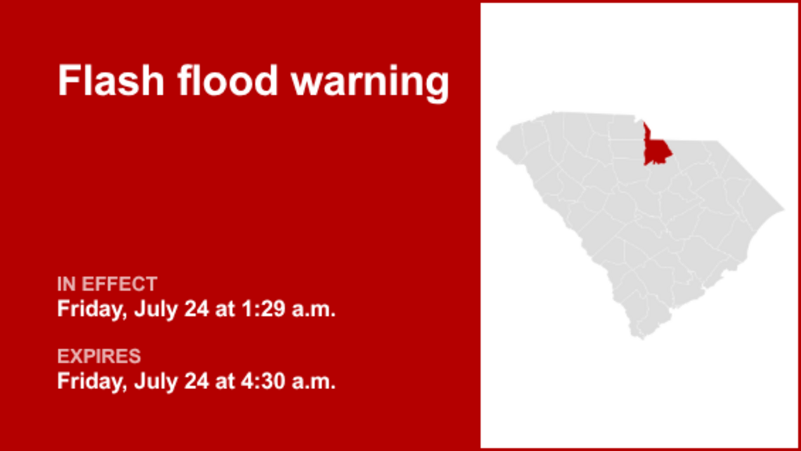 Flash flood warning issued for Lancaster County until early Friday morning 