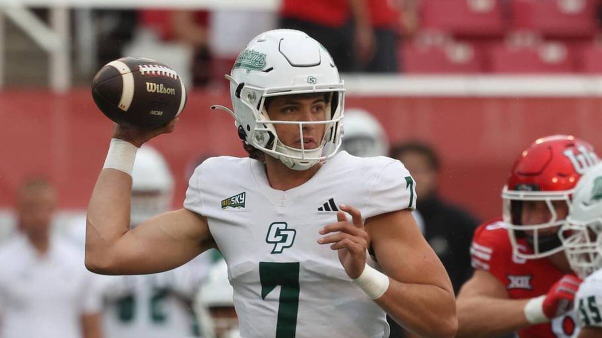  Sep 6, 2025; Salt Lake City, Utah, USA; Cal Poly Mustangs quarterback Ty Dieffenbach (7) prepares to pass the ball against the Utah Utes during the first quarter at Rice-Eccles Stadium. Mandatory Credit: Rob Gray-Imagn Images | Rob Gray-Imagn Images 