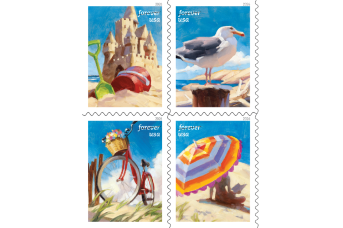  The USPS “Day at the Beach” Forever stamp series, which was launched on April 24, 2026 | Stamps Forever 