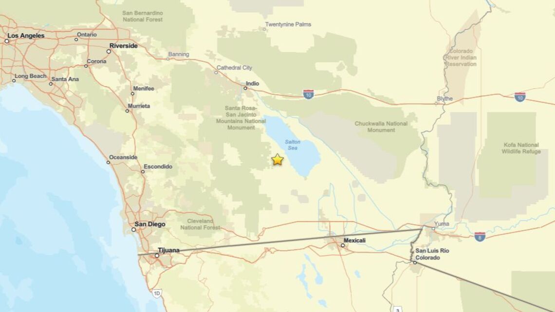 Earthquake of magnitude 2.3 reported near Salton City, CA on Aug. 14 