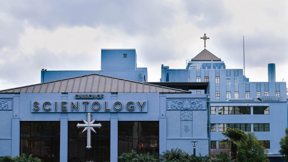 The Church of Scientology on Sunset Boulevard in Los Angeles in 2024. (Dania Maxwell/Los Angeles Times/TNS)