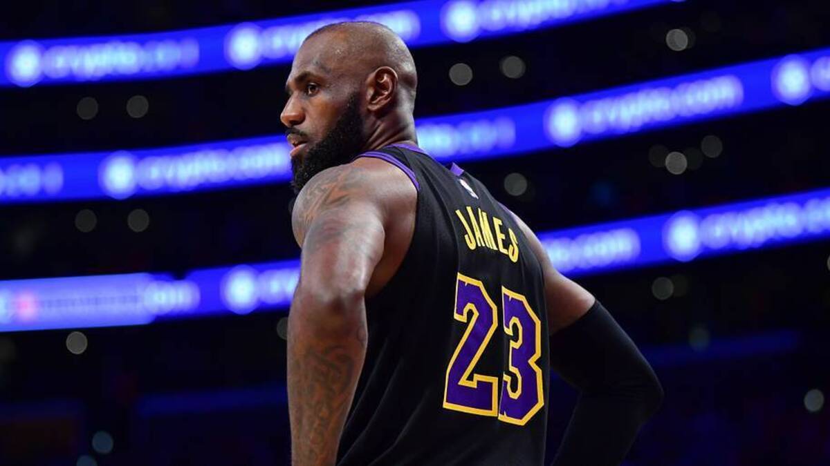  May 11, 2026; Los Angeles, California, USA; Los Angeles Lakers forward LeBron James (23) during the second half in game four of the second round of the 2026 NBA Playoffs at Crypto.com Arena. Mandatory Credit: Gary A. Vasquez-Imagn Images | IMAGN IMAGES via Reuters Connect 