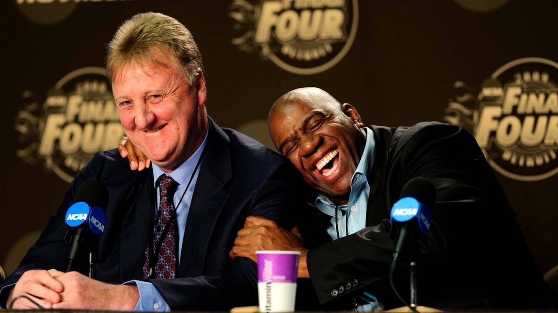 "Probably that he can't win jump-ball situations" - Magic Johnson hilariously pointed out Larry Bird's biggest weakness 