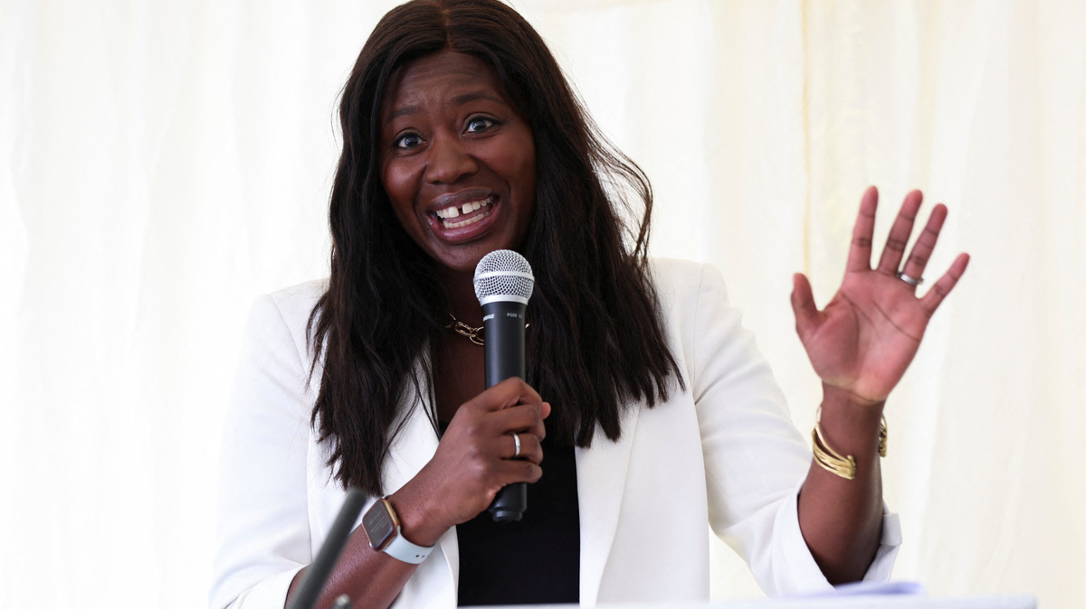 British MP Miatta Fahnbulleh gestures as she speaks, on the day AstraZeneca opens a biomethane plant to cut emissions in Grantham, Lincolnshire, Britain, February 27, 2025. REUTERS/Chris Radburn