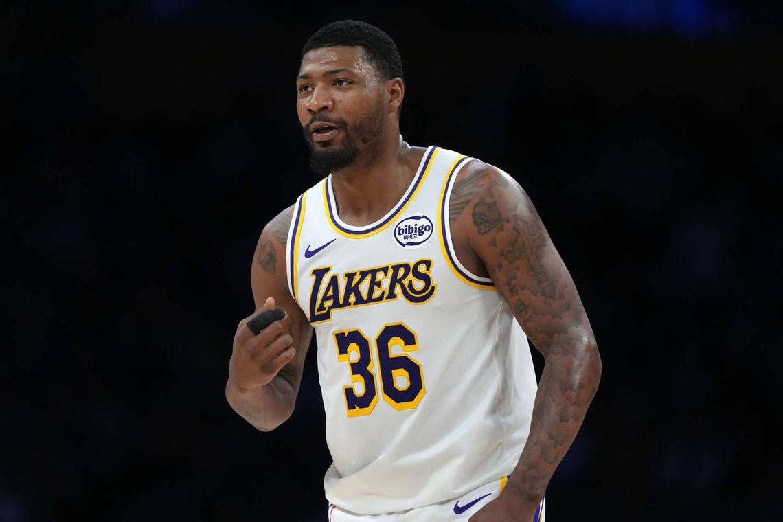  Los Angeles Lakers guard Marcus Smart (36) Kirby Lee-Imagn Images
