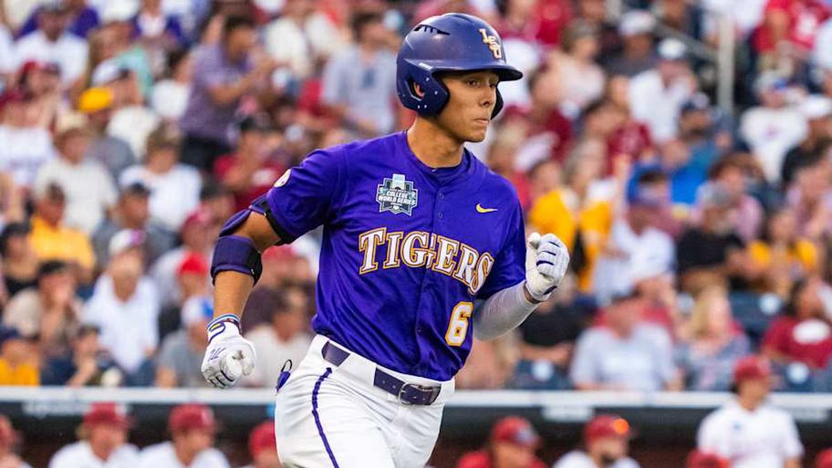  LSU outfielder Derek Curiel has some of the best contact skills in the draft. | Dylan Widger-Imagn Images 