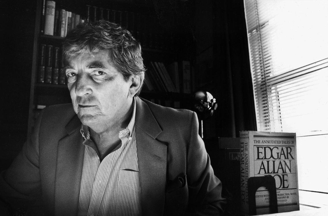 Canadian actor Jonathan Frid, best known for his role as vampire Barnabas Collins on the U.S. television series “Dark Shadows” poses for a portrait at his apartment on August 28, 1988, in New York CityCatherine McGann/Getty Images