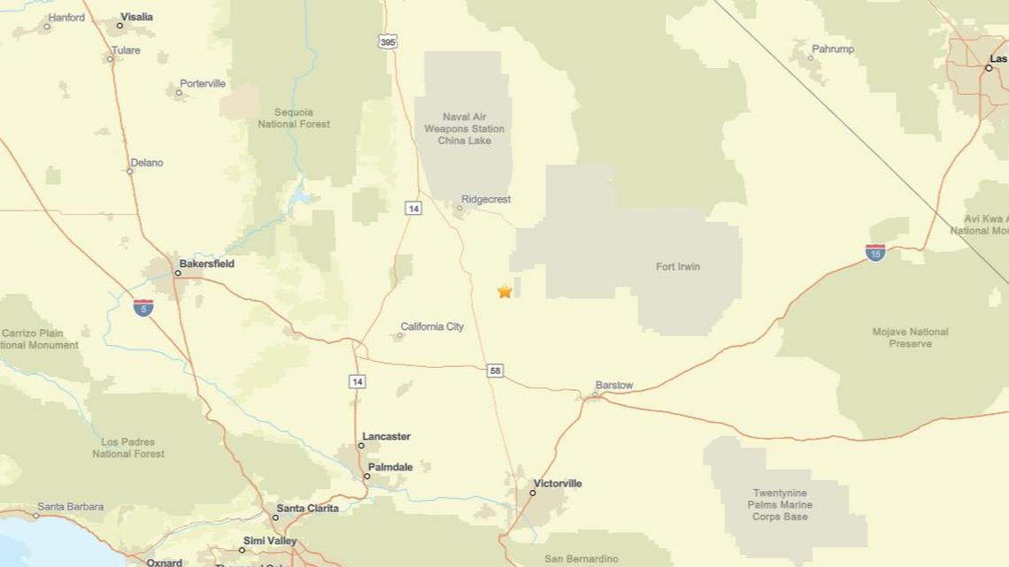 Update: Earthquake jolts region close to Johannesburg, CA on Feb. 25 - 3.5 magnitude reported 