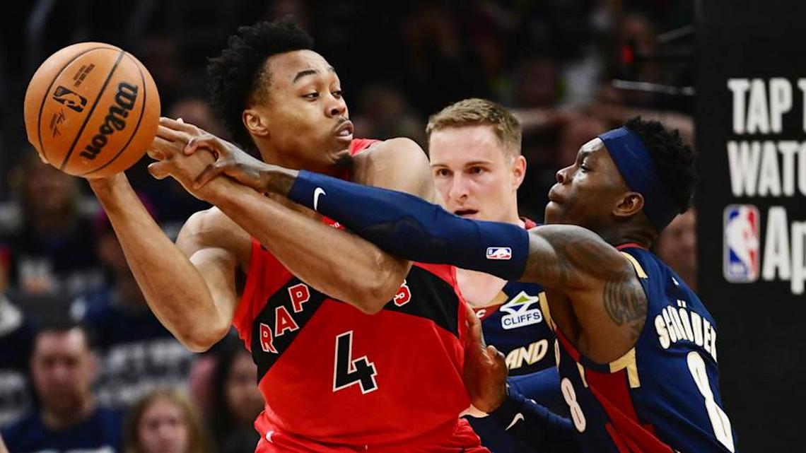  The Cavaliers made easy work of the Raptors to open their first-round series | Ken Blaze-Imagn Images 