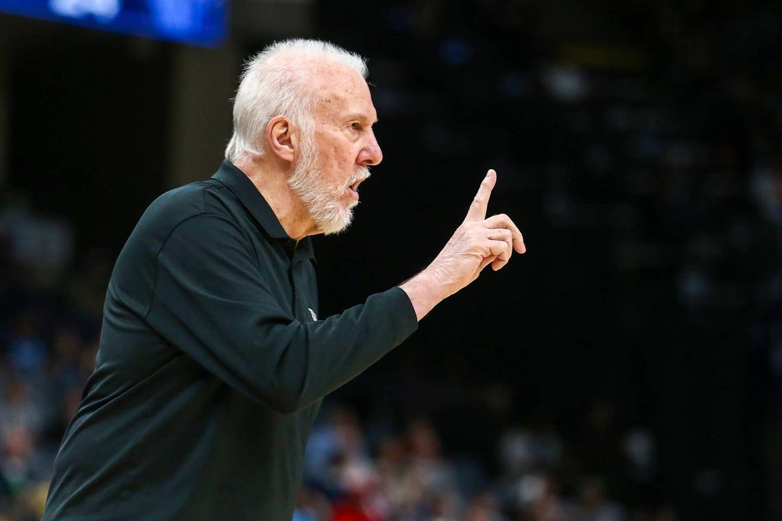  San Antonio Spurs head coach Gregg Popovich. © Petre Thomas-Imagn Images