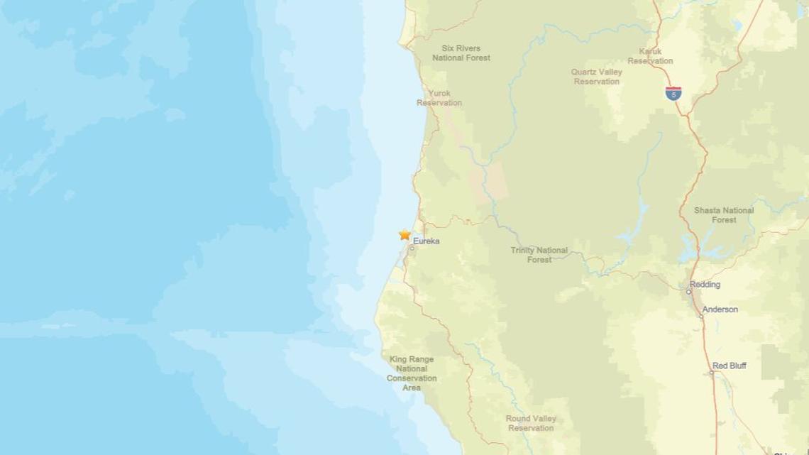 Update: 2.4 magnitude earthquake reported close to Eureka, CA on March 12 