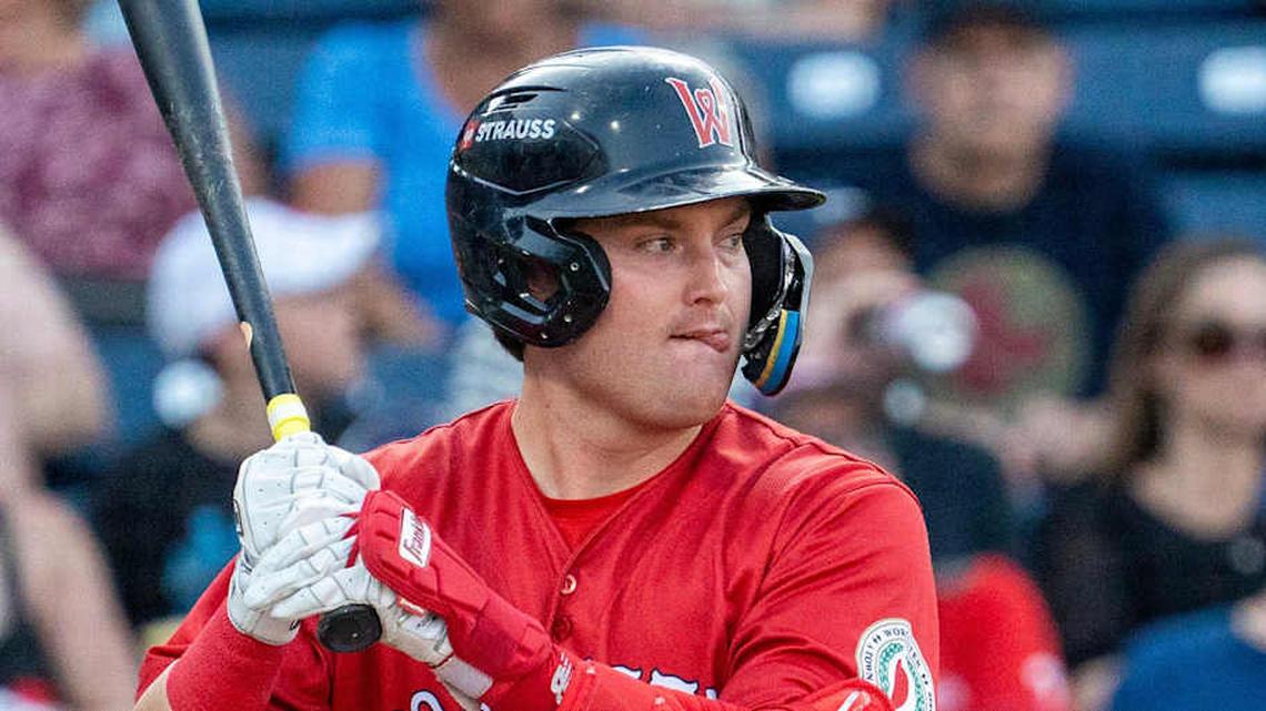  Worcester's Blaze Jordan bats against Lehigh Valley at Polar Park July 29. | Rick Cinclair/Telegram & Gazette / USA TODAY NETWORK via Imagn Images 