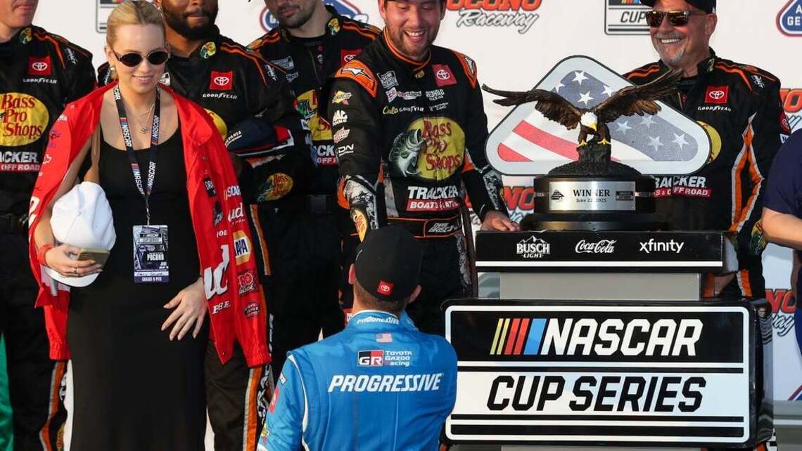 Points race tightening as drivers tackle Pocono's 'Tricky Triangle' 