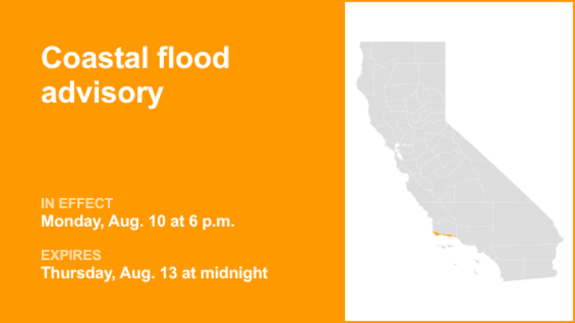 UPDATE: Coastal flood advisory for Southern California until early Thursday 
