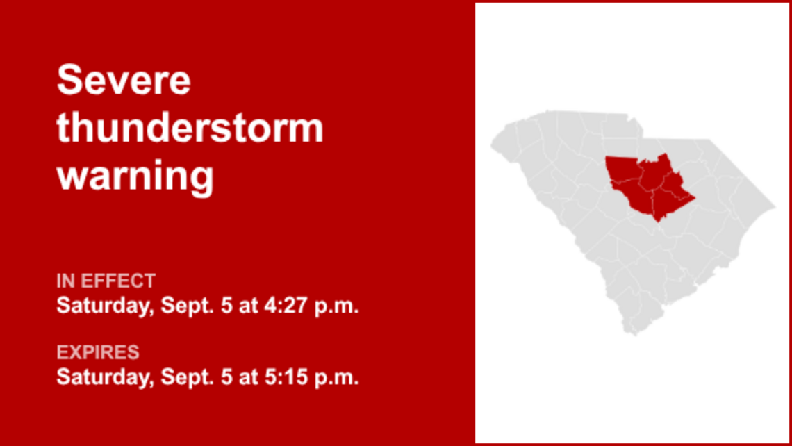 UPDATE: Nickel-sized hail and damaging winds forecast with thunderstorms in Aiken County Saturday 