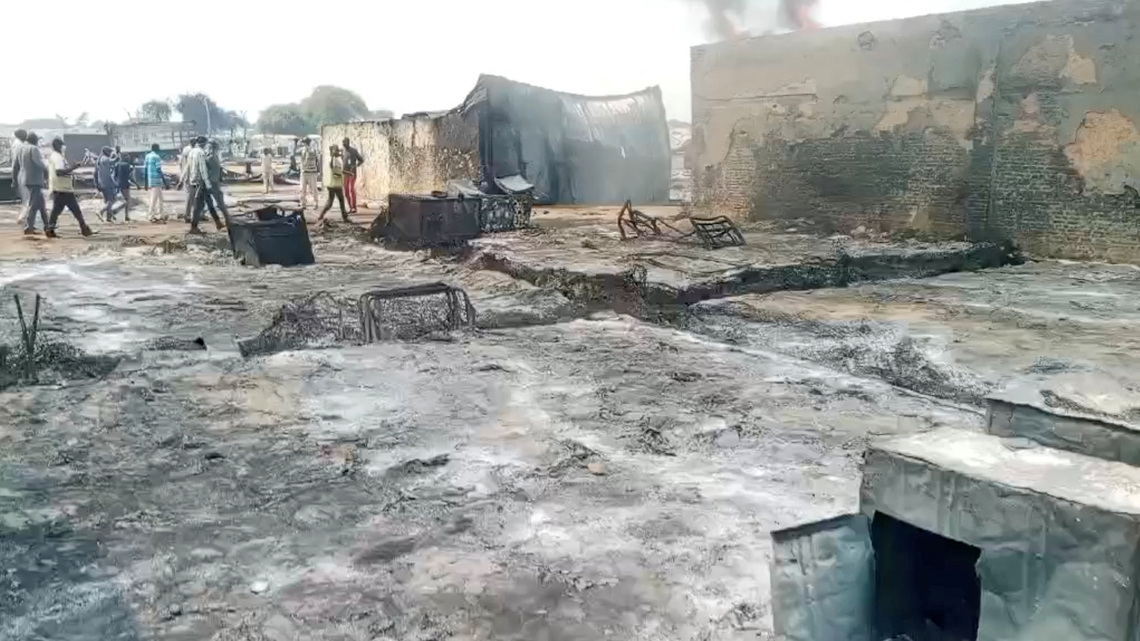 Drone strike on market town exposes reach of trade fuelling Sudan war 