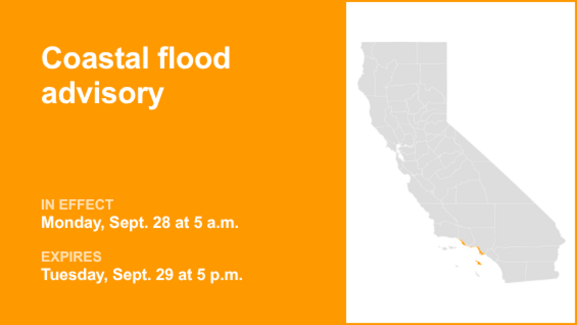 UPDATE: Coastal flood advisory issued for Southern California until early Tuesday evening 
