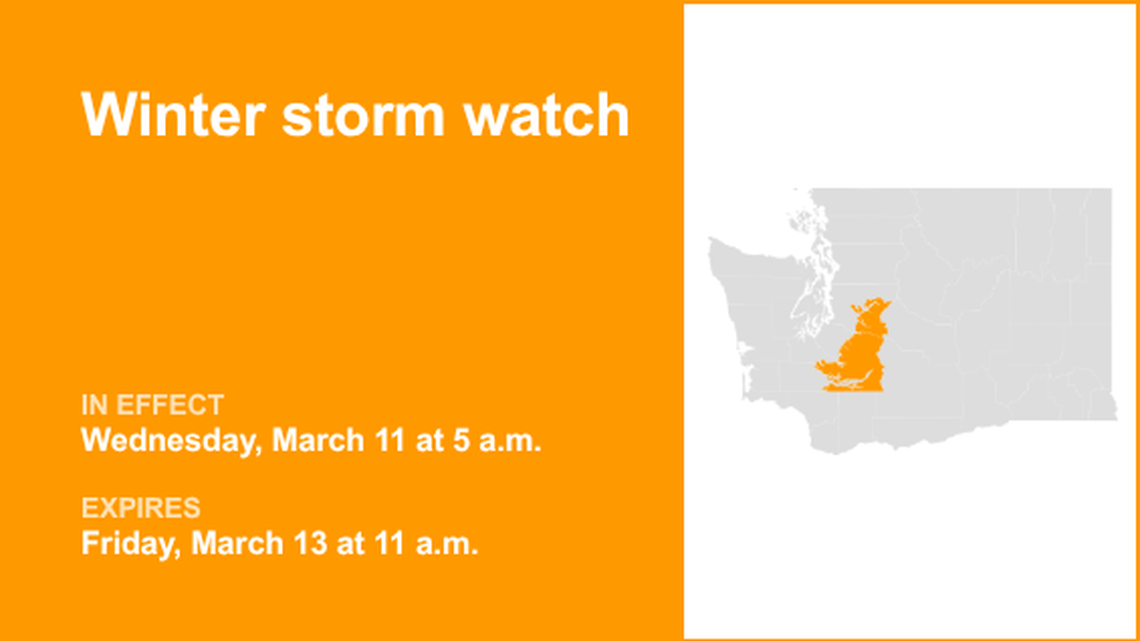 UPDATE: Winter storm watch issued by the NWS from Thursday to Saturday 