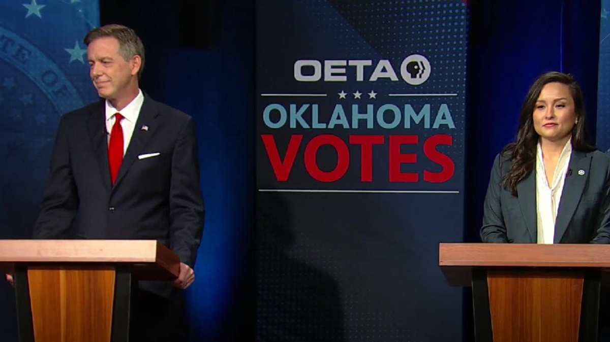 Mazzei, Munson face off in sole debate before Oklahoma governor's race 