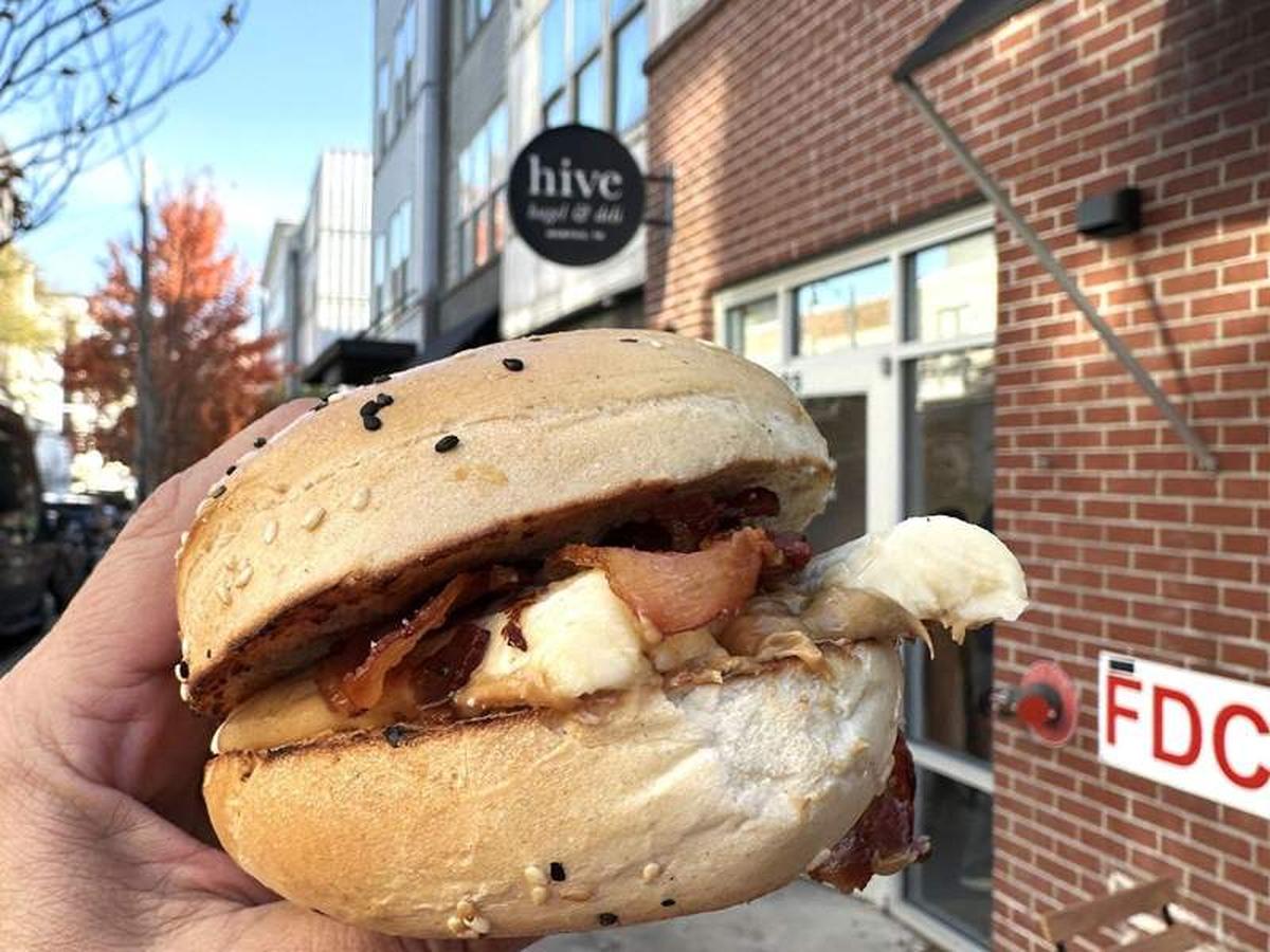  Elvis Bagel Sandwich at The Hive in Memphis. Photo credit: Robin O’Neal Smith 