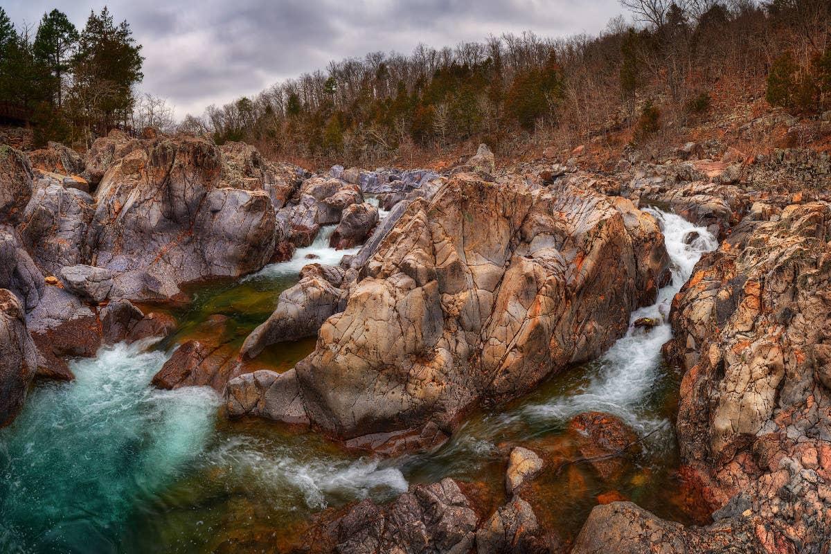  Johnson's Shut-Ins State Park is an active rattlesnake location in Missouri.