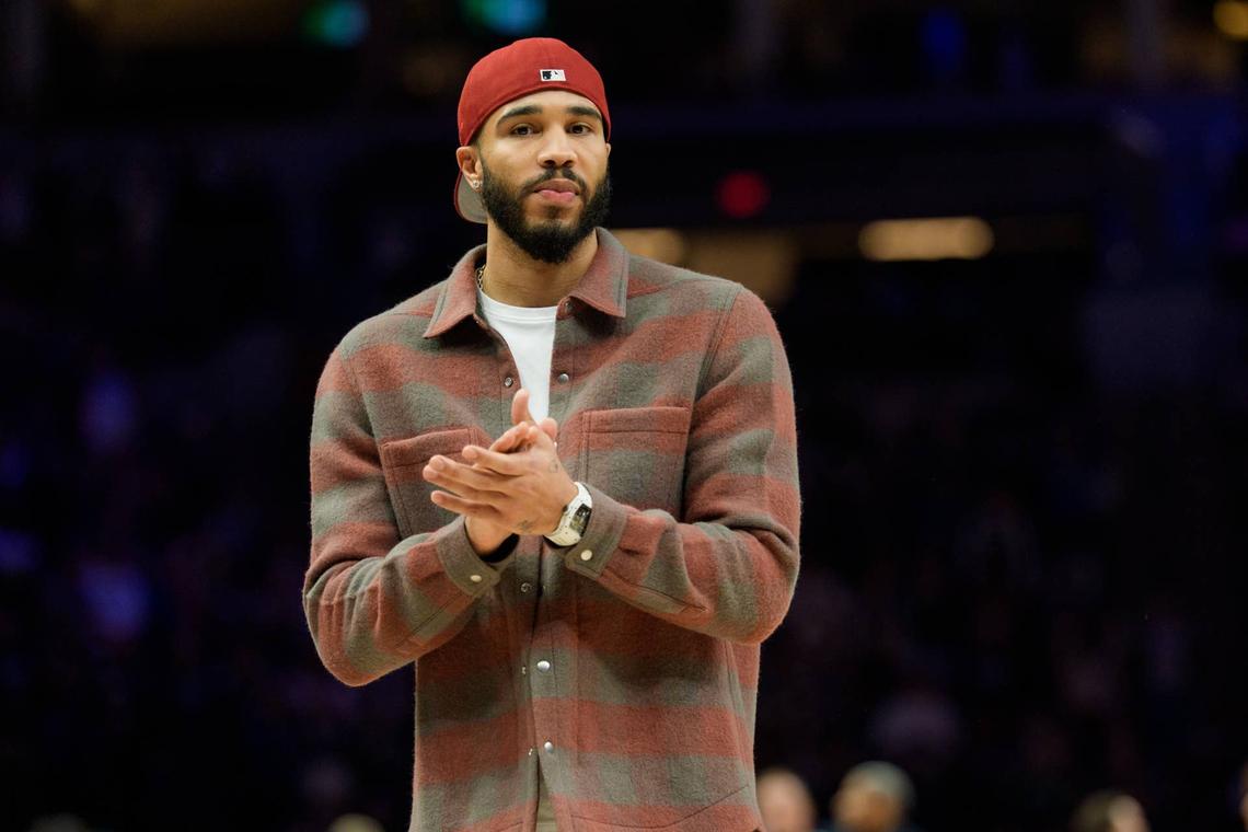  Boston Celtics forward Jayson Tatum (0) 