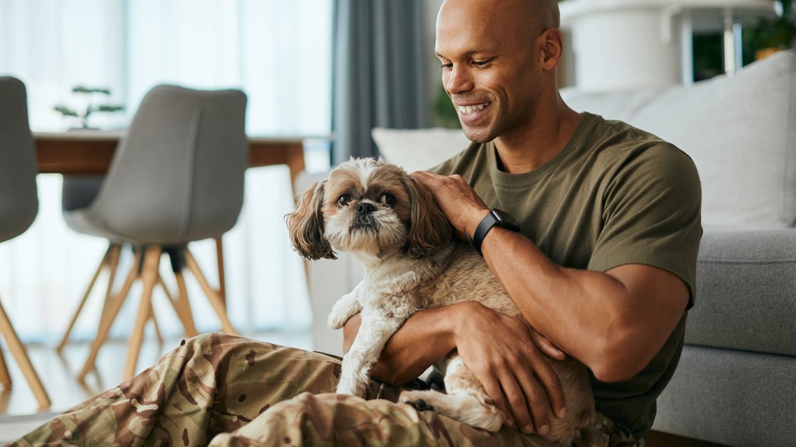 Deaf Dog Once Surrendered to a Shelter Is Now Deploying With the National Guard 