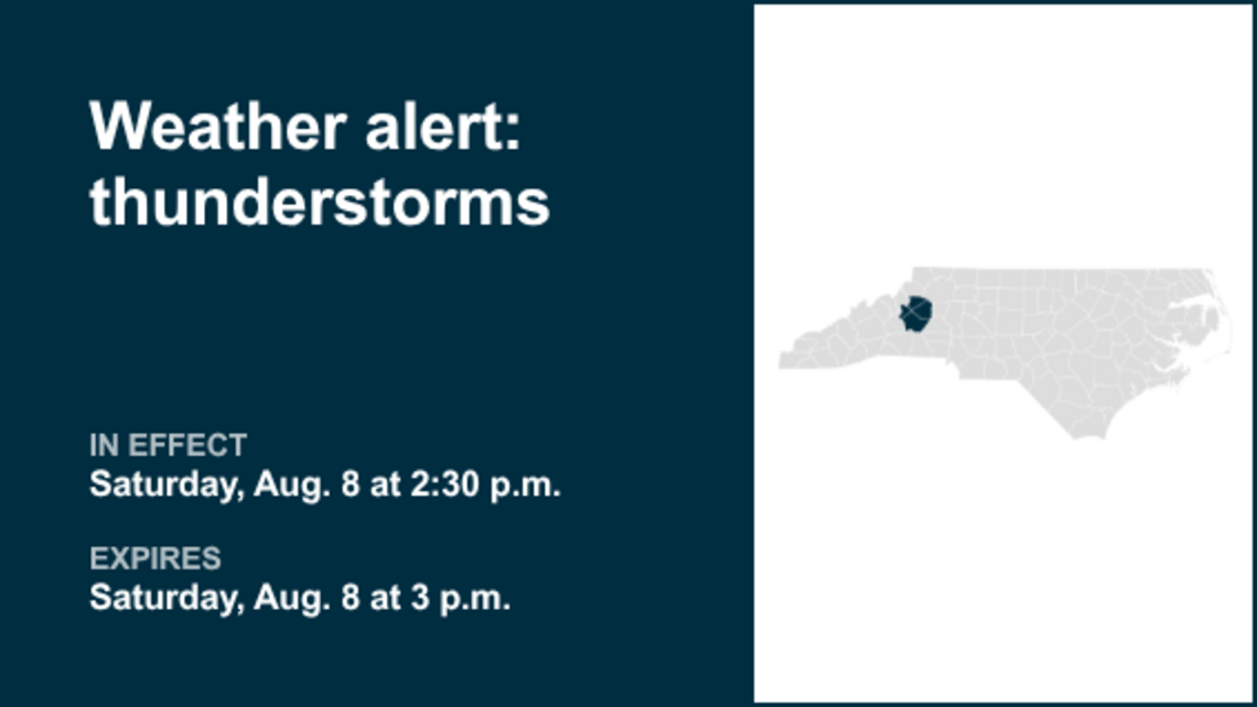 UPDATE: Anticipate pea-sized hail with thunderstorms in Cleveland County Saturday 