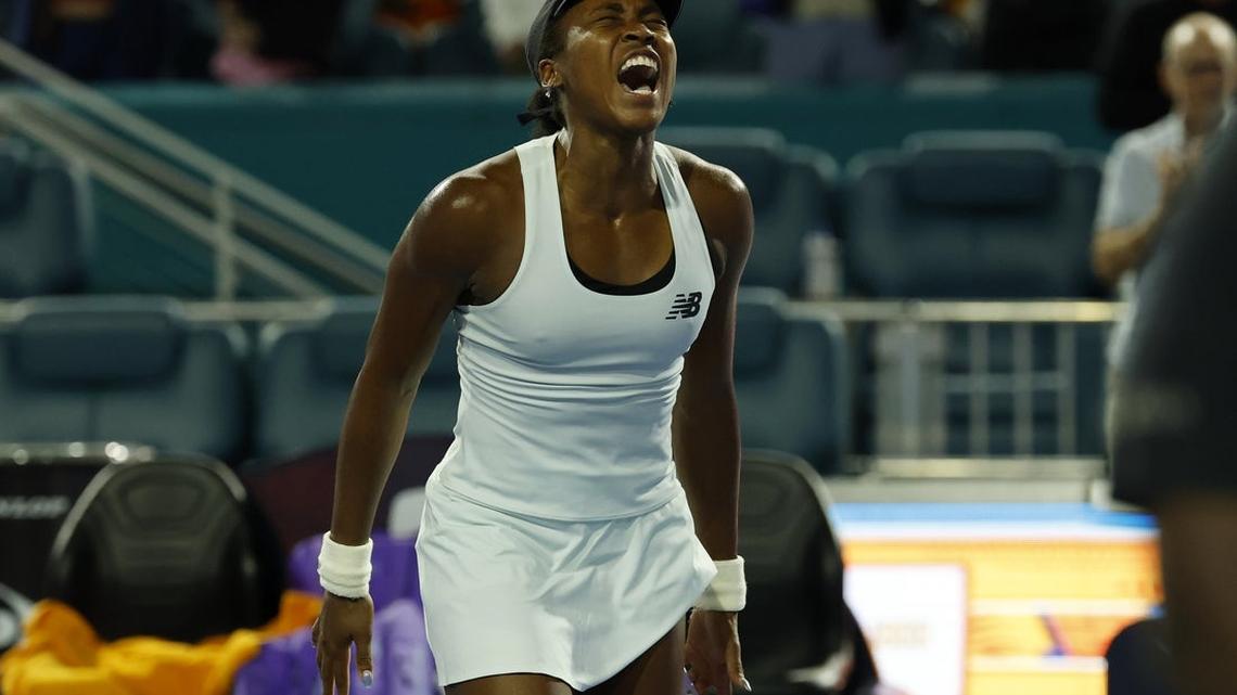 Coco Gauff comes back to reach first Miami Open semifinal 