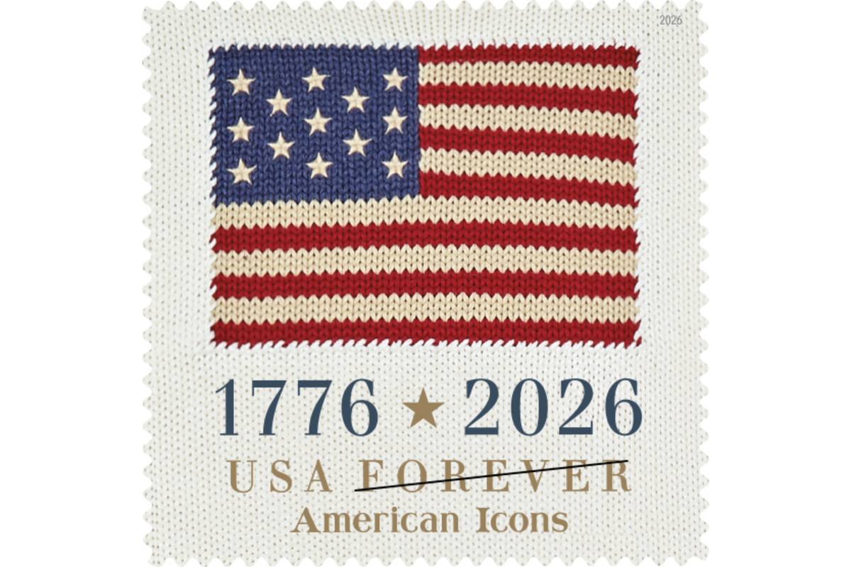  American Icons stamp collection: The Knitted American Flag 