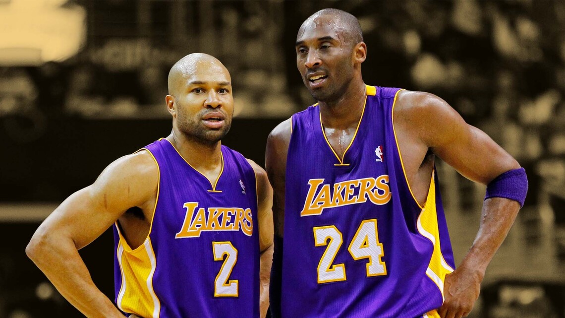 Derek Fisher recalls how his close relationship with Kobe Bryant developed: "We beat up each other quite a bit" 