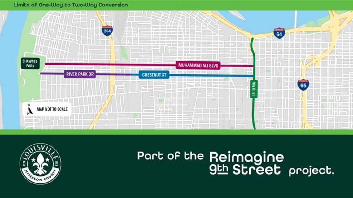 3 West Louisville streets to be converted for two-way traffic. Here's when