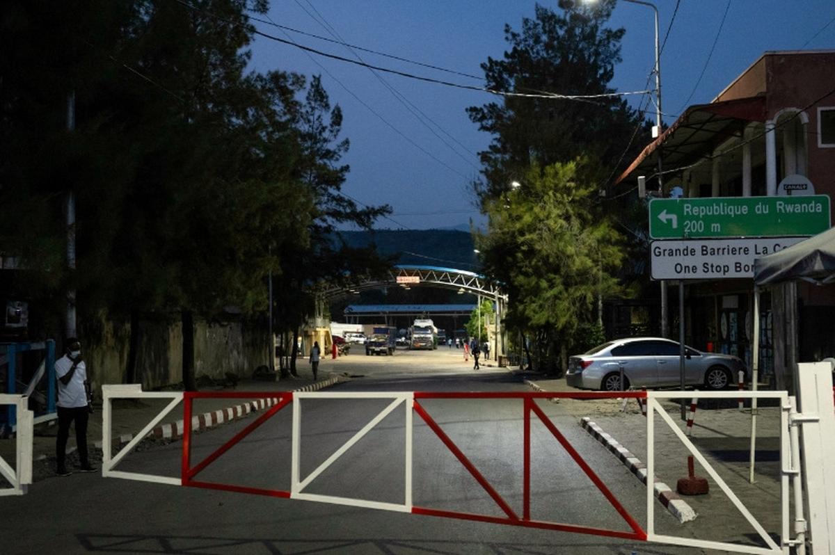 The Grande Barrier border between Congo and Rwanda, following confirmation of an Ebola outbreak involving the Bundibugyo strain, at the border crossing point in Goma, Democratic Republic of Congo May 18, 2026. REUTERS/Arlette Bashizi