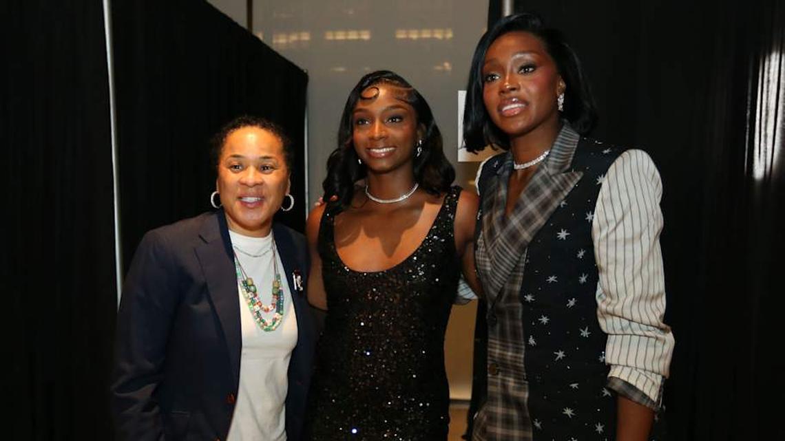 Dawn Staley Was Extremely Excited to See Raven Johnson Be Drafted to Fever