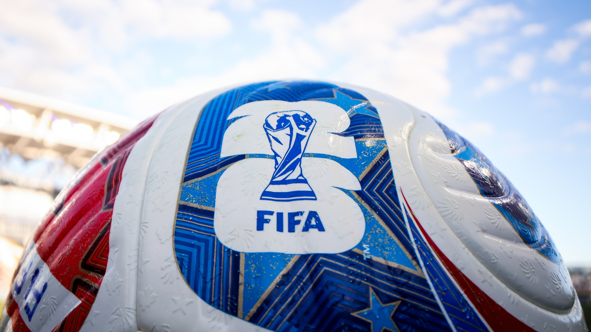 Ivory Cost v Philadelphia Union II – International Friendly. The FIFA World Cup 2026 logo is shown on a ball before an international friendly between Ivory Coast and Philadelphia Union II at Subaru Park on June 8, 2026 in Chester, Pennsylvania. 