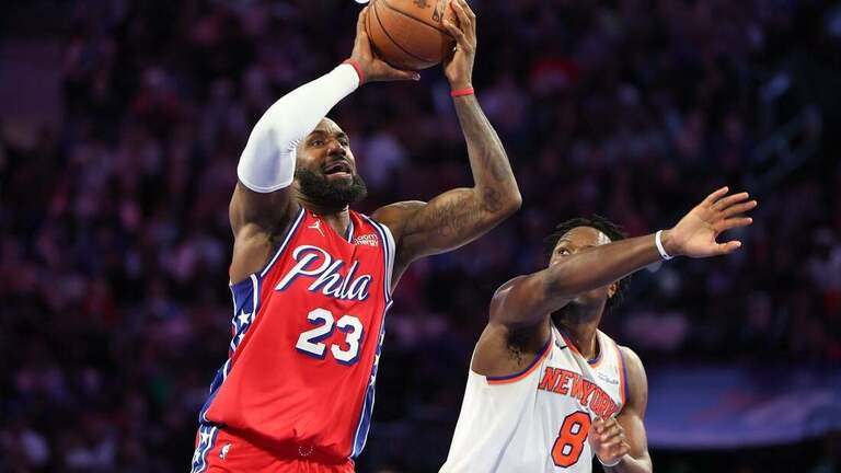 NBA roundup: LeBron James delivers late as Sixers get by Knicks 
